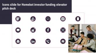 Icons Slide For Homebot Investor Funding Elevator Pitch Deck