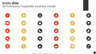 Icons Slide For Homestay Hospitality Business Model BMC SS V