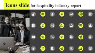Icons Slide For Hospitality Industry Report IR SS