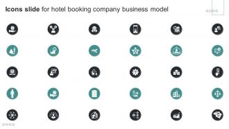 Icons Slide For Hotel Booking Company Business Model BMC SS V