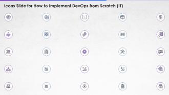 Icons slide for how to implement devops from scratch it