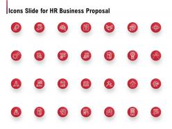 Icons slide for hr business proposal ppt powerpoint presentation model show
