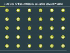 Icons slide for human resource consulting services proposal ppt slides ideas