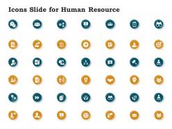 Icons slide for human resource ppt powerpoint presentation pictures influencers