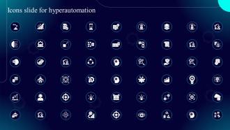 Icons Slide For Hyperautomation IT Ppt Infographic Template Background Images