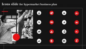 Icons Slide For Hypermarket Business Plan BP SS