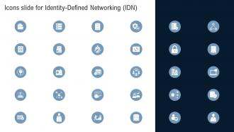 Icons Slide For Identity Defined Networking IDN