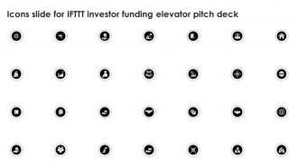 Icons Slide For IFTTT Investor Funding Elevator Pitch Deck