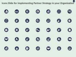 Icons Slide For Implementing Partner Strategy In Your Organization Ppt Powerpoint Presentation File