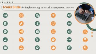 Icons Slide For Implementing Sales Risk Management Process
