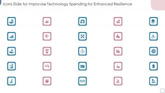 Icons Slide For Improvise Technology Spending For Enhanced Resilience