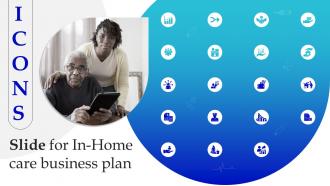 Icons Slide For In Home Care Business Plan Ppt Icon Example Topics BP SS