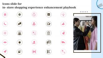 Icons Slide For In Store Shopping Experience Enhancement Playbook