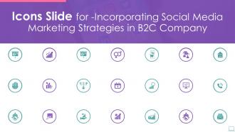 Icons Slide For Incorporating Social Media Marketing Strategies In B2C Company