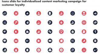 Icons Slide For Individualized Content Marketing Campaign For Customer Loyalty