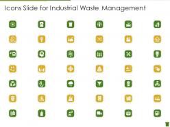 Icons slide for industrial waste management ppt gallery graphics template