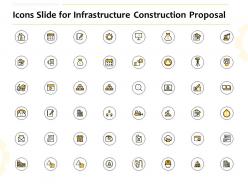 Icons slide for infrastructure construction proposal ppt powerpoint inspiration