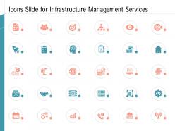 Icons slide for infrastructure management services ppt infographics
