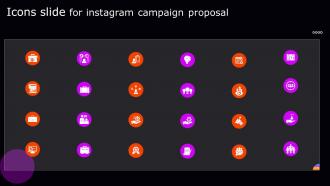 Icons Slide For Instagram Campaign Proposal