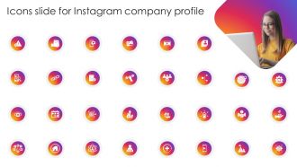 Icons Slide For Instagram Company Profile Ppt Slides Infographic Template
