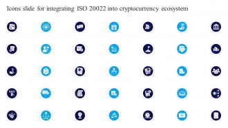 Icons Slide For Integrating ISO 20022 Into Cryptocurrency Ecosystem BCT SS
