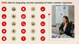 Icons Slide For Integrating Real Time Marketing For Better Customer Experience MKT SS V