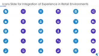 Icons Slide For Integration Of Experience In Retail Environments