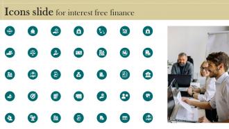 Icons Slide For Interest Free Finance Ppt Powerpoint Grid Fin SS V