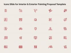 Icons slide for interior and exterior painting proposal template ppt powerpoint presentation show