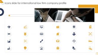 Icons Slide For International Law Firm Company Profile