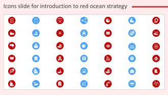Icons Slide For Introduction To Red Ocean Strategy Strategy SS V