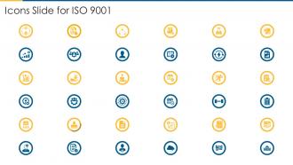 Icons slide for iso 9001