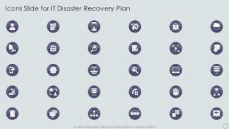 Icons Slide For IT Disaster Recovery Plan Ppt Powerpoint Presentation Summary Template