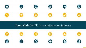 Icons Slide For IT In Manufacturing Industry Ppt Slides Infographic Template