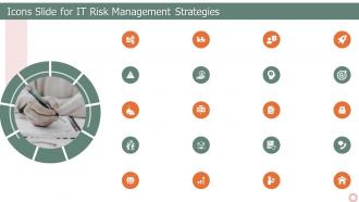 Icons Slide For IT Risk Management Strategies