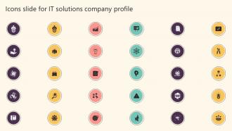 Icons Slide For It Solutions Company Profile Ppt Slides Infographic Template
