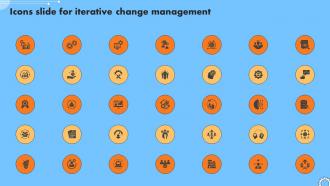 Icons Slide For Iterative Change Management Ppt Powerpoint Grid CM SS V