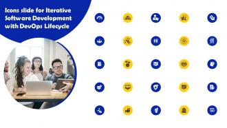 Icons Slide For Iterative Software Development With DevOps Lifecycle