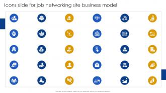 Icons Slide For Job Networking Site Business Model BMC SS V