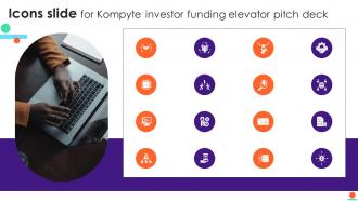 Icons Slide For Kompyte Investor Funding Elevator Pitch Deck
