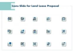 Icons slide for land lease proposal ppt powerpoint presentation graphics