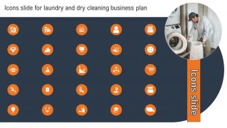 Icons Slide For Laundry And Dry Cleaning Business Plan Ppt Icon Design Ideas BP SS