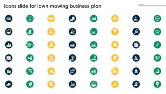 Icons Slide For Lawn Mowing Business Plan BP SS
