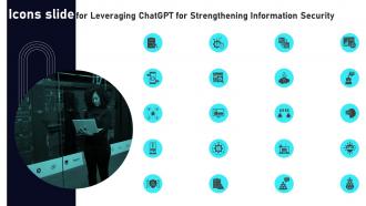 Icons Slide For Leveraging ChatGPT For Strengthening Information Security AI SS V