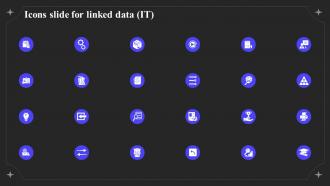 Icons Slide For Linked Data IT Ppt Powerpoint Presentation Icon Maker