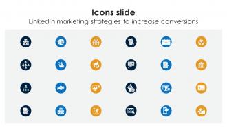Icons Slide For Linkedin Marketing Strategies To Increase Conversions MKT SS V