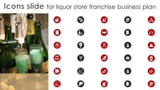 Icons Slide For Liquor Store Franchise Business Plan BP SS