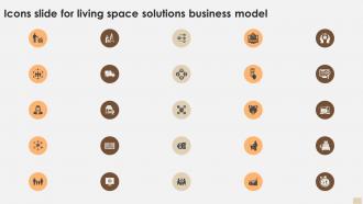 Icons Slide For Living Space Solutions Business Model