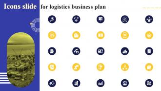 Icons Slide For Logistics Business Plan Ppt Ideas Background Images BP SS