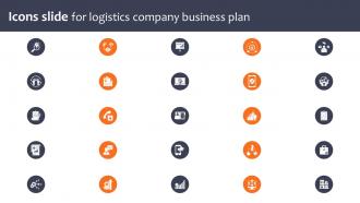 Icons Slide For Logistics Company Business Plan BP SS